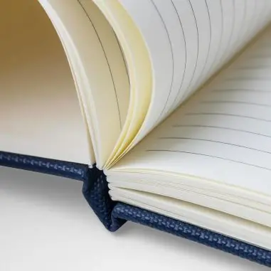 Cuaderno rPET 600D PU A5 80h 70gsm marcapáginas soporte