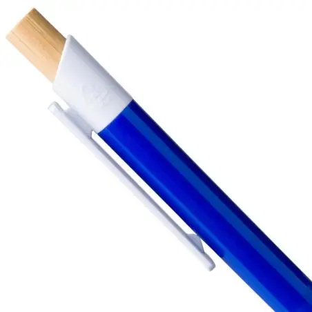Bolígrafo ABS reciclado pulsador bambú