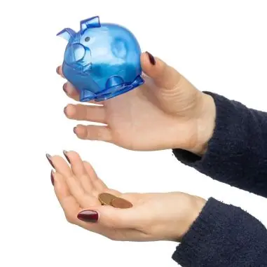 Hucha PS reciclado con forma de cerdito