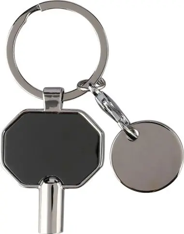Llavero zinc reciclado purgador radiadores ficha carro