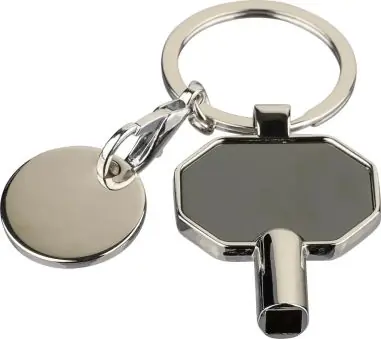 Llavero zinc reciclado purgador radiadores ficha carro
