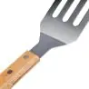 Espátula BBQ inox con mango de haya y abridor - Imagen 5