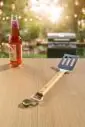 Espátula BBQ inox con mango de haya y abridor - Imagen 9