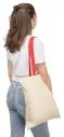 Bolsa tote algodón 140 g/m² asas color - Imagen 7