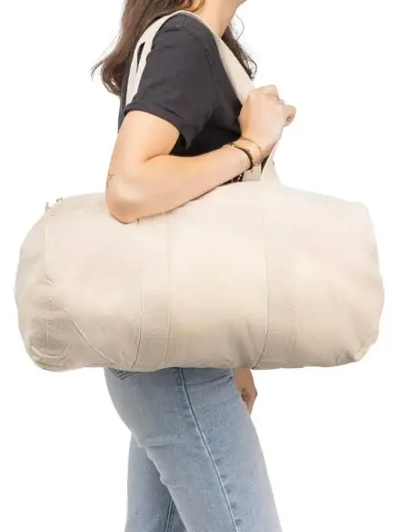Bolsa deportiva algodón 180 g/m² natural