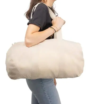 Bolsa deportiva algodón 180 g/m² natural
