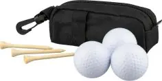 Set de golf RPET con bolas y tees