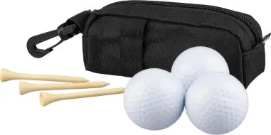 Set de golf RPET con bolas y tees