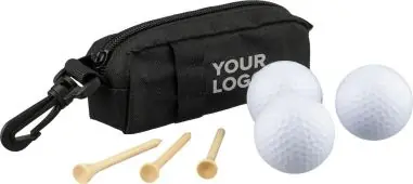 Set de golf RPET con bolas y tees