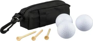 Set de golf RPET con bolas y tees
