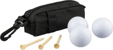 Set de golf RPET con bolas y tees