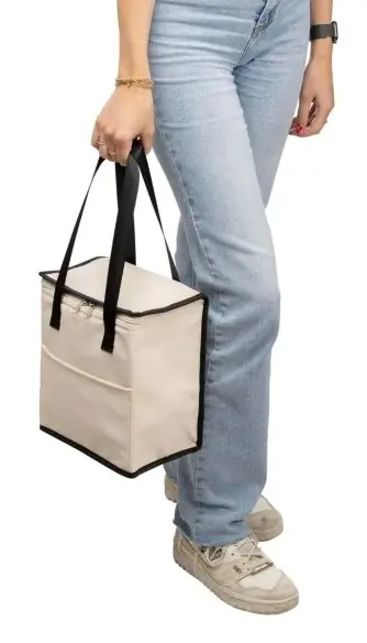 Bolsa nevera PU reciclado 9 L asas largas