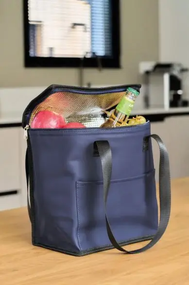 Bolsa nevera PU reciclado 9 L asas largas
