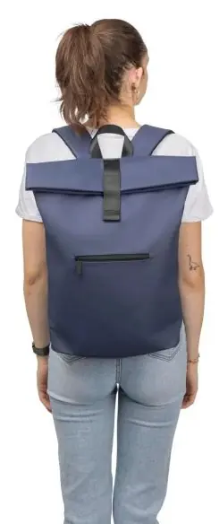 Mochila rolltop PU reciclado 19 L portátil 16"