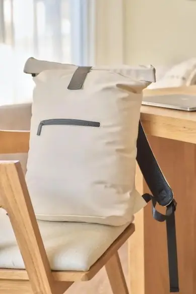 Mochila rolltop PU reciclado 19 L portátil 16"