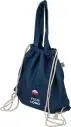 Bolsa mochila denim reciclado cordones 40x38 asas largas - Imagen 2