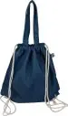Bolsa mochila denim reciclado cordones 40x38 asas largas - Imagen 5