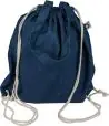 Bolsa mochila denim reciclado cordones 40x38 asas largas - Imagen 6
