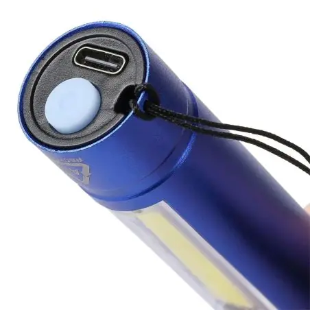 Linterna COB aluminio reciclado 80-100 lm 3 modos USB-C