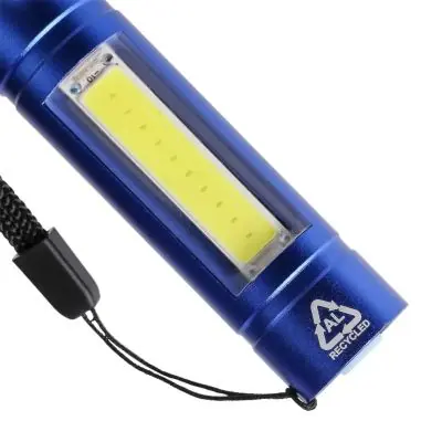 Linterna COB aluminio reciclado 80-100 lm 3 modos USB-C