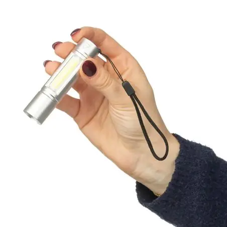 Linterna COB aluminio reciclado 80-100 lm 3 modos USB-C