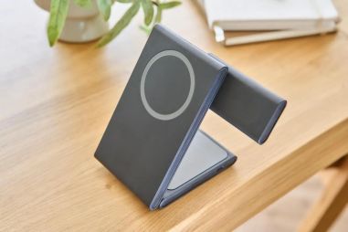Cargador inalámbrico 3 en 1 ABS reciclado 15W plegable
