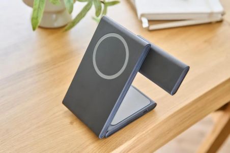 Cargador inalámbrico 3 en 1 ABS reciclado 15W plegable