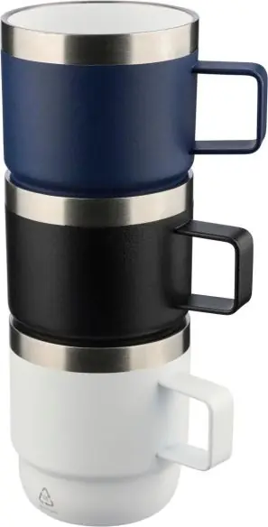 Taza termo acero reciclado cerámica