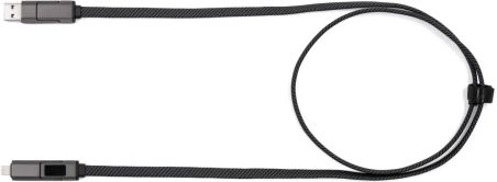 Cable nailon reciclado 4 en 1 120 cm 65W tipo C Lightning