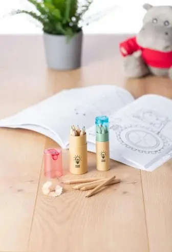 Set Libbie de 6 lápices FSC en tubo reciclado