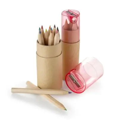 Set Libbie de 6 lápices FSC en tubo reciclado