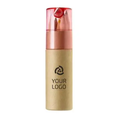 Set Libbie de 6 lápices FSC en tubo reciclado