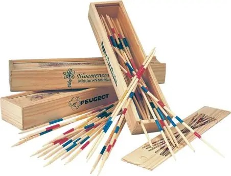 Mikado Cas de madera en estuche