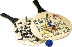 Juego de playa Colby con palas de madera