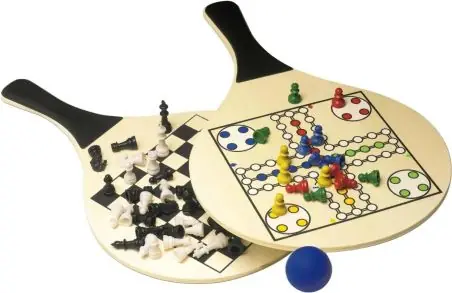 Juego de playa Colby con palas de madera