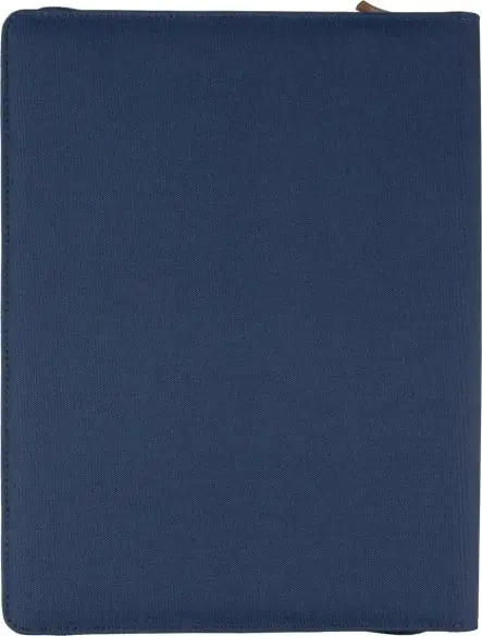 Carpeta congresos rPET PU A4 cuaderno 20p cremallera FSC