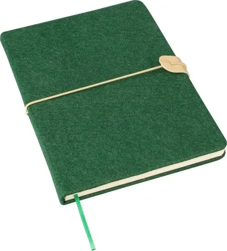 Cuaderno A5 fieltro reciclado 80 hojas