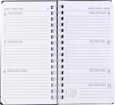 Agenda bolsillo FSC Wire-O 72 páginas