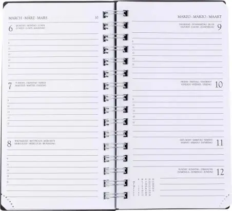 Agenda bolsillo FSC Wire-O 72 páginas