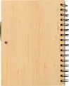 Libreta A5 bambú con bolígrafo - Imagen 5