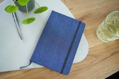 Cuaderno A5 tela vaquera 80 páginas