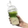 Vaso rPET Glow 500 ml tapa rosca pajita silicona frío - Imagen 5