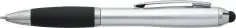 Bolígrafo ABS reciclado grip caucho stylus negro