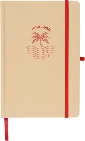 Cuaderno Kraft A5 80p 70gsm aluminio efecto espejo FSC