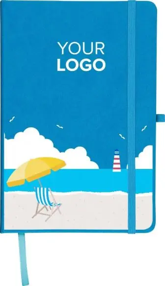 Cuaderno PU reciclado A5 80p 70gsm FSC grabado relieve