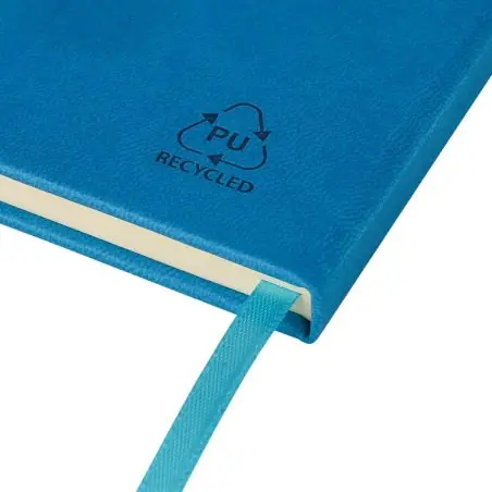 Cuaderno PU reciclado A5 80p 70gsm FSC grabado relieve
