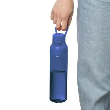 Botella Tritan Bliss 750 ml cierre botón asa transporte PP