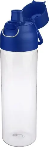 Botella Tritan Dune 750 ml cuerpo transparente cierre botón