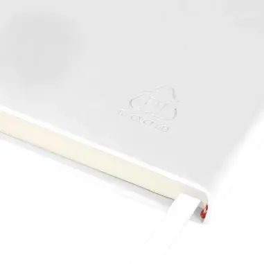 Cuaderno A4 PU reciclado 96p 65gsm FSC banda elástica