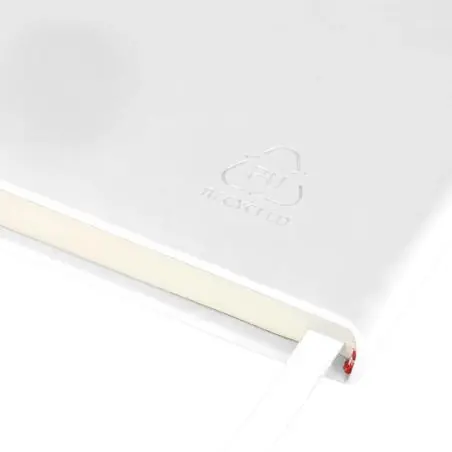 Cuaderno A4 PU reciclado 96p 65gsm FSC banda elástica
